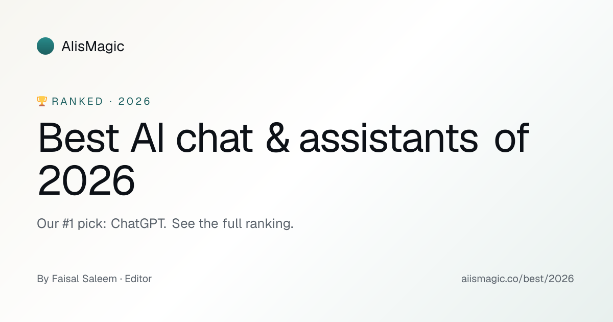 Best AI chat & assistants of 2026 · ConsistencyAI